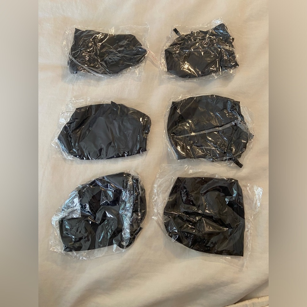 Six (6) Satin Face Masks for Wedding. Unopened. Never worn